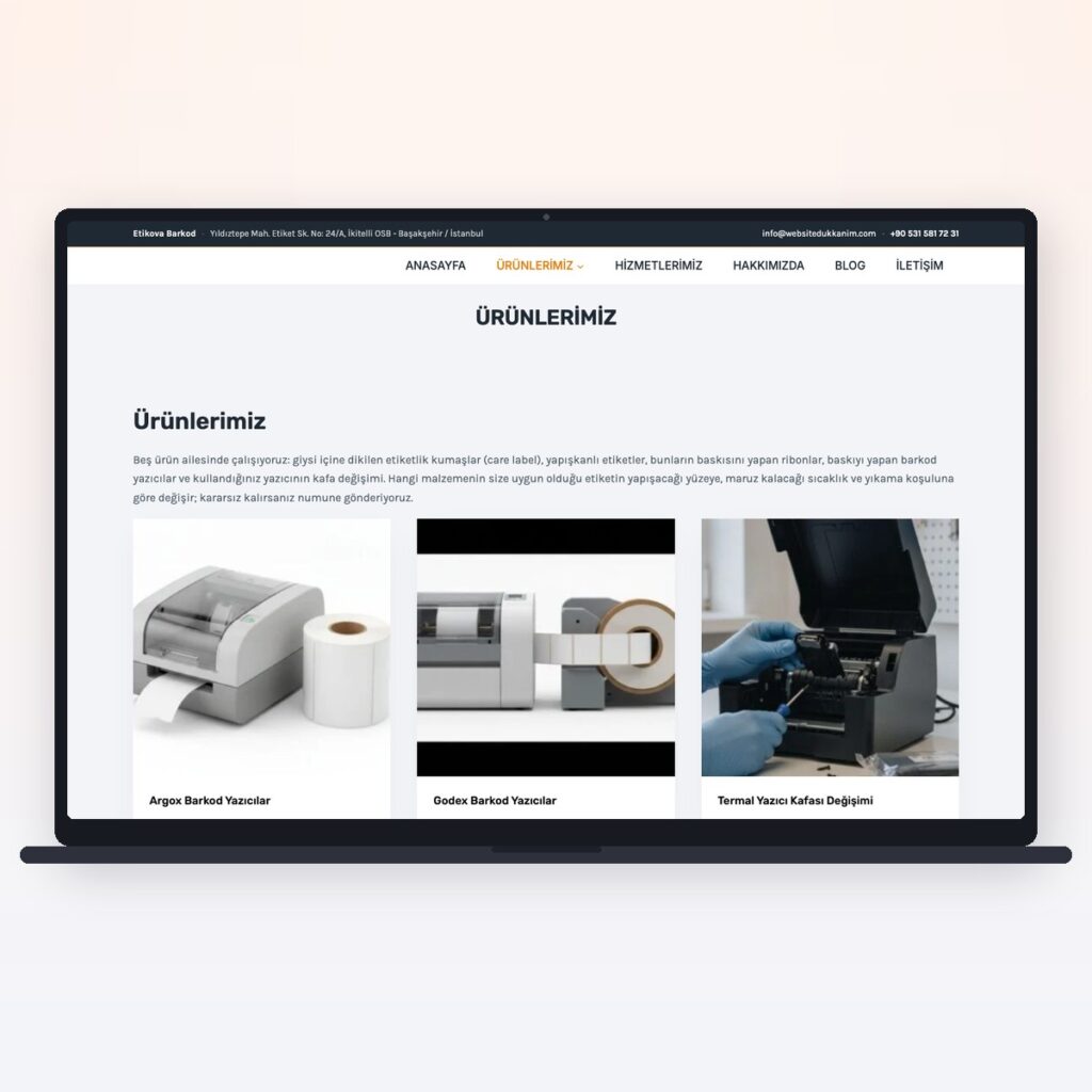 Barcode & Label — önizleme