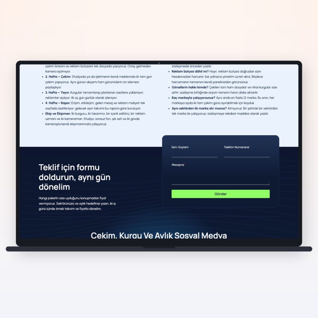 Agence & services créatifs — önizleme
