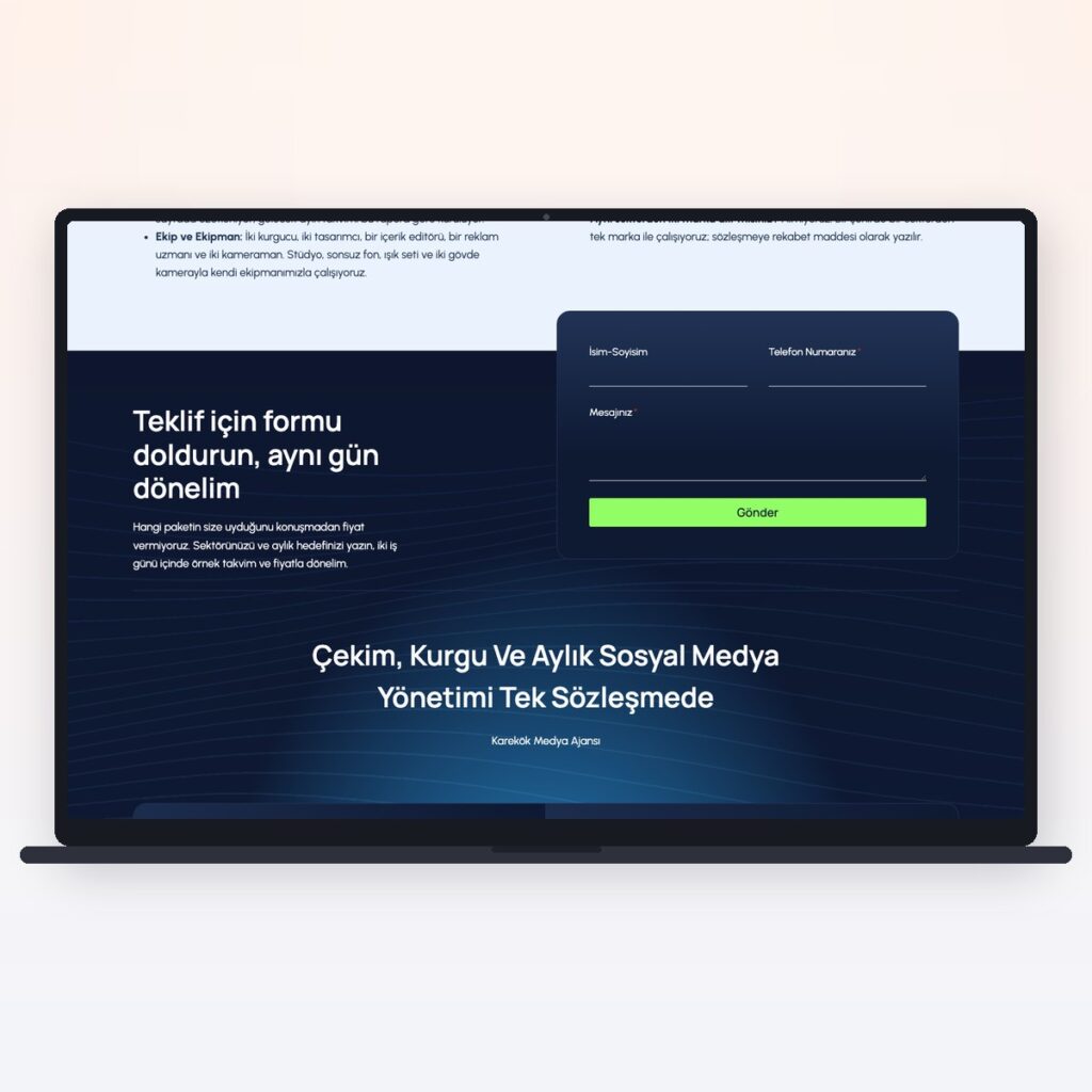 Agence & services créatifs — önizleme