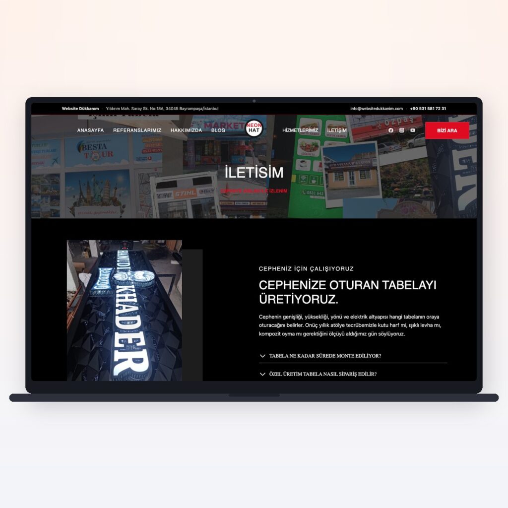 Enseignes & production publicitaire — önizleme