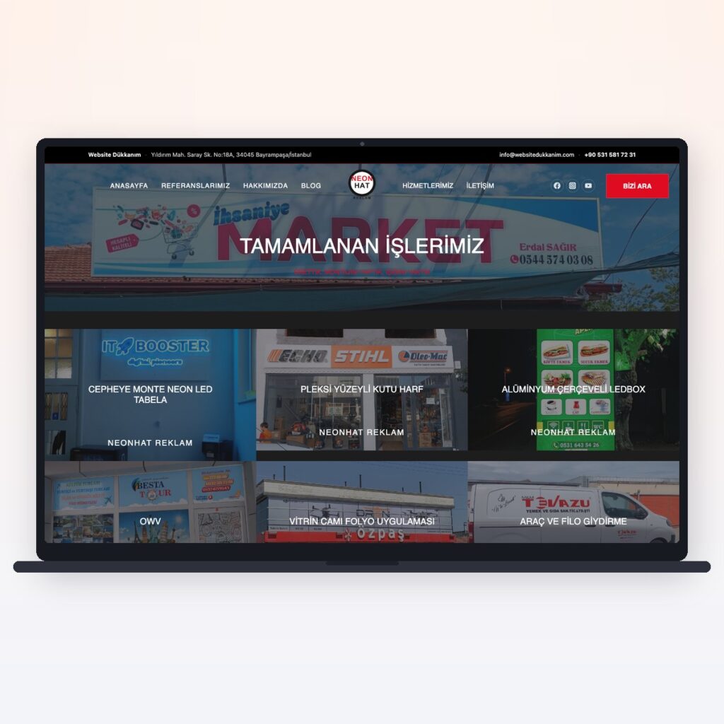 Enseignes & production publicitaire — önizleme