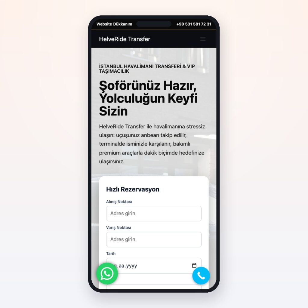 Transfert & transport — önizleme