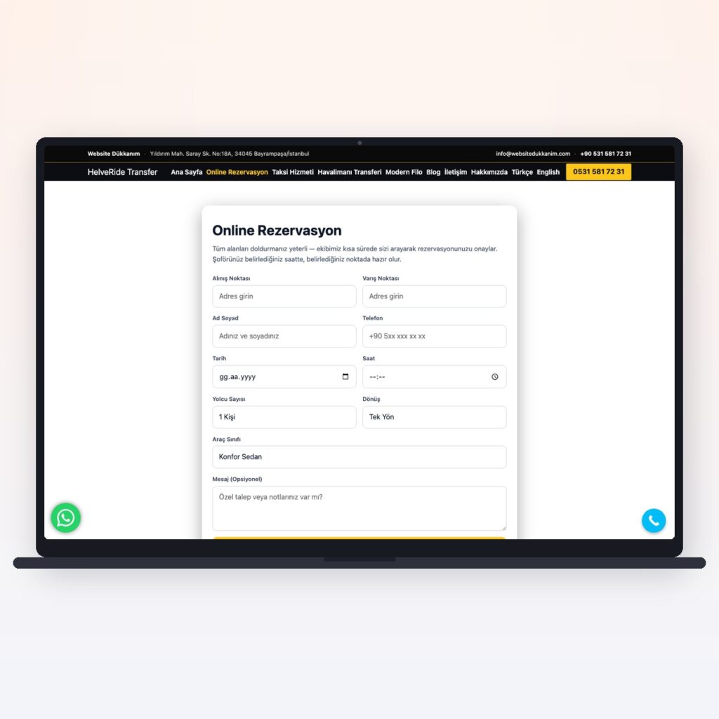 Transfert & transport — önizleme
