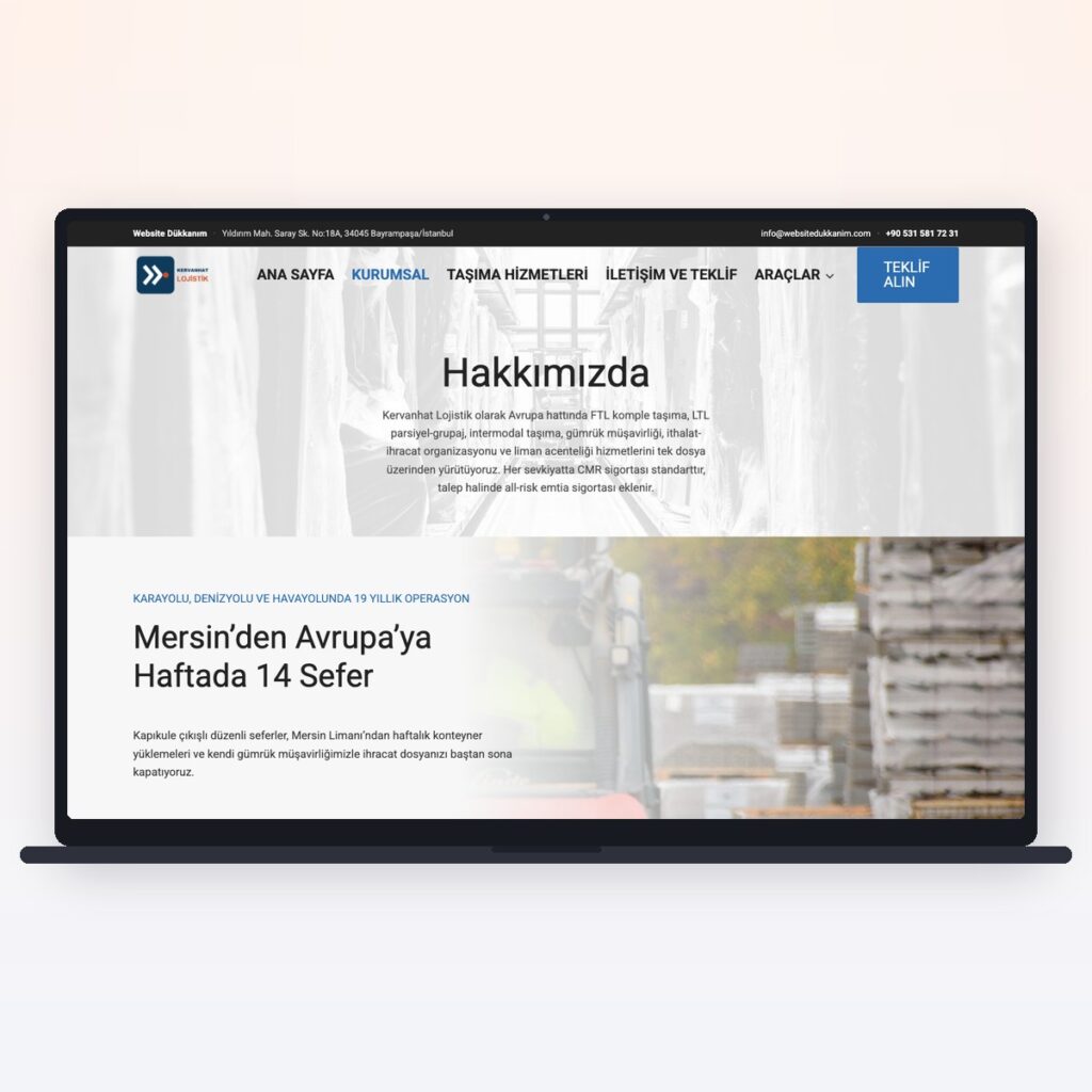 Logistics & Freight — önizleme
