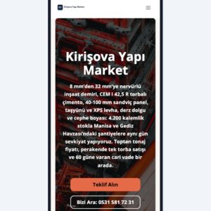Yapı Market / İnşaat Malzemesi
