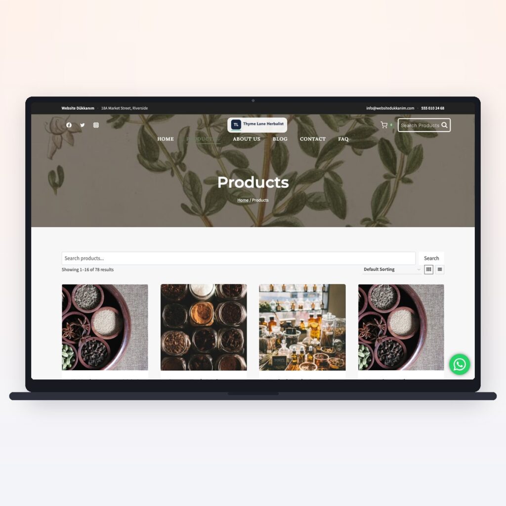 Herbalist & Natural Products — önizleme