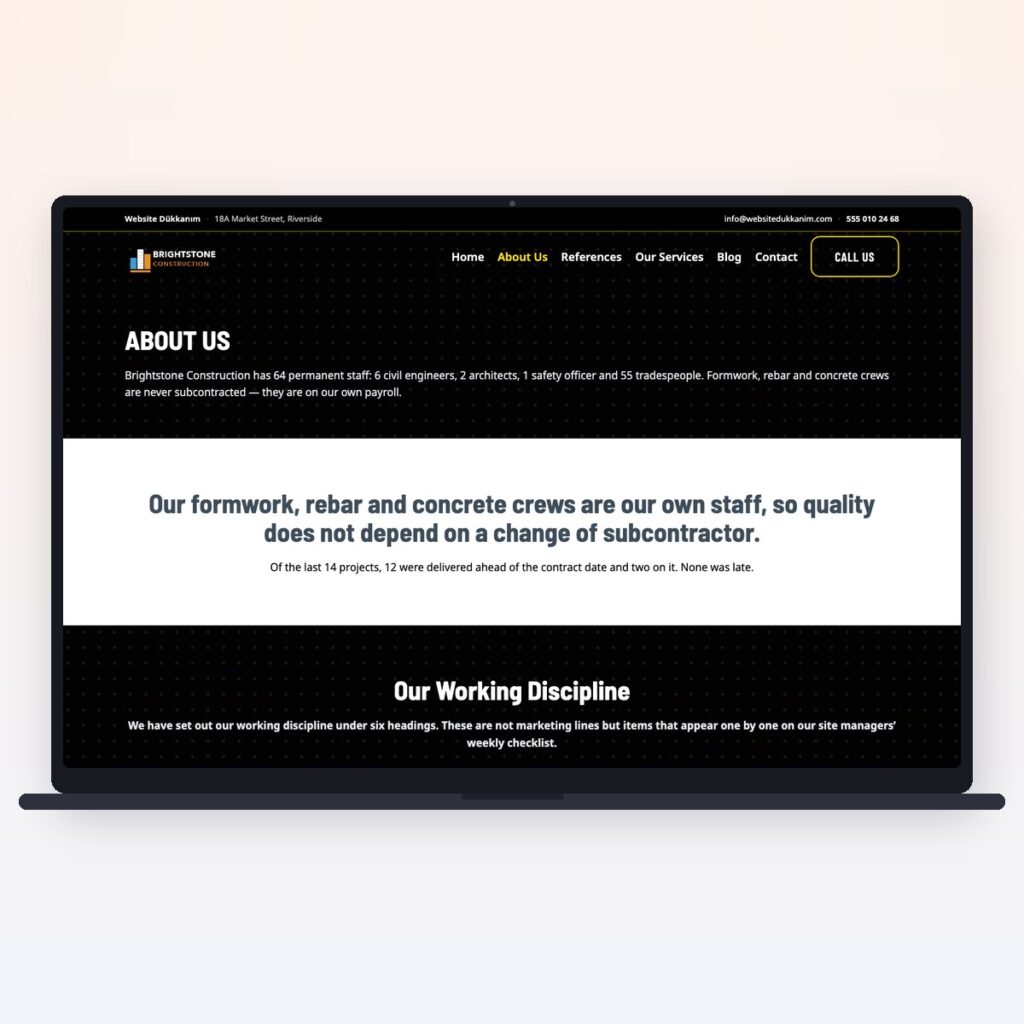 Construction & Contracting — önizleme