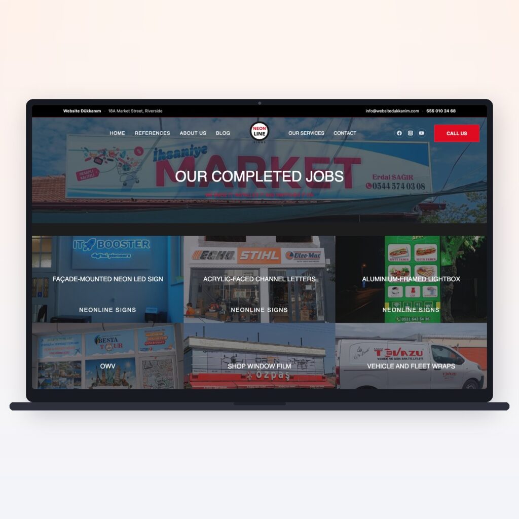 Signage & Advertising Production — önizleme