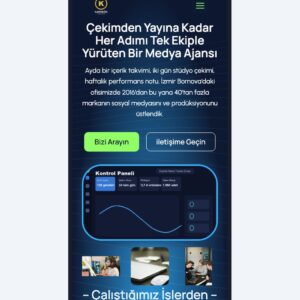 Dijital / Medya Ajansı hazır web sitesi tasarımı önizlemesi