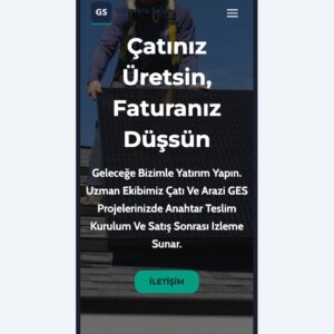 Güneş Enerjisi hazır web sitesi tasarımı önizlemesi