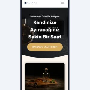 Güzellik & Bakım Salonu hazır web sitesi tasarımı önizlemesi