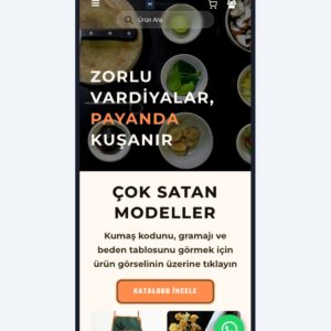 İş Giyim / Önlük hazır web sitesi tasarımı önizlemesi
