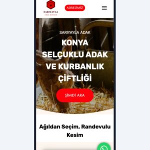 Kurban & Adak Merkezi hazır web sitesi tasarımı önizlemesi
