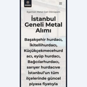 Hurdacı / Geri Dönüşüm hazır web sitesi tasarımı önizlemesi