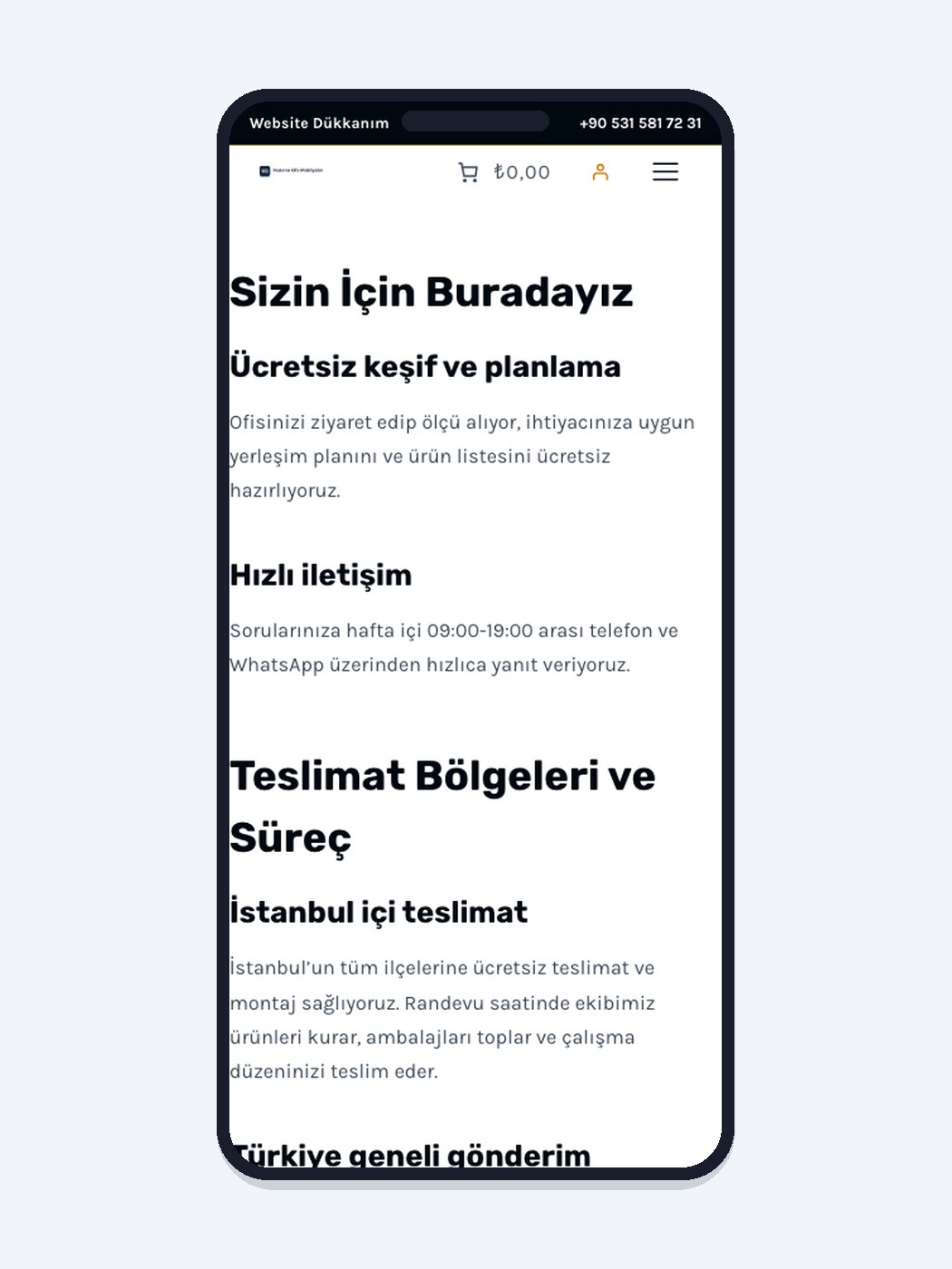 Ofis Mobilyası hazır web sitesi tasarımı önizlemesi