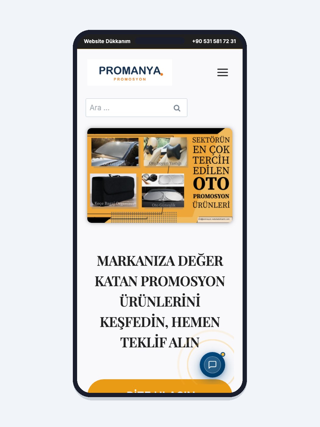 Promosyon Ürünleri hazır web sitesi tasarımı önizlemesi