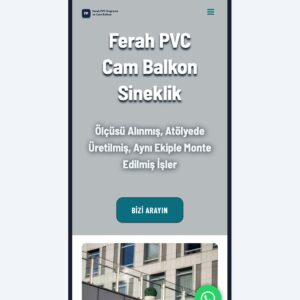 PVC Doğrama & Cam Balkon hazır web sitesi tasarımı önizlemesi