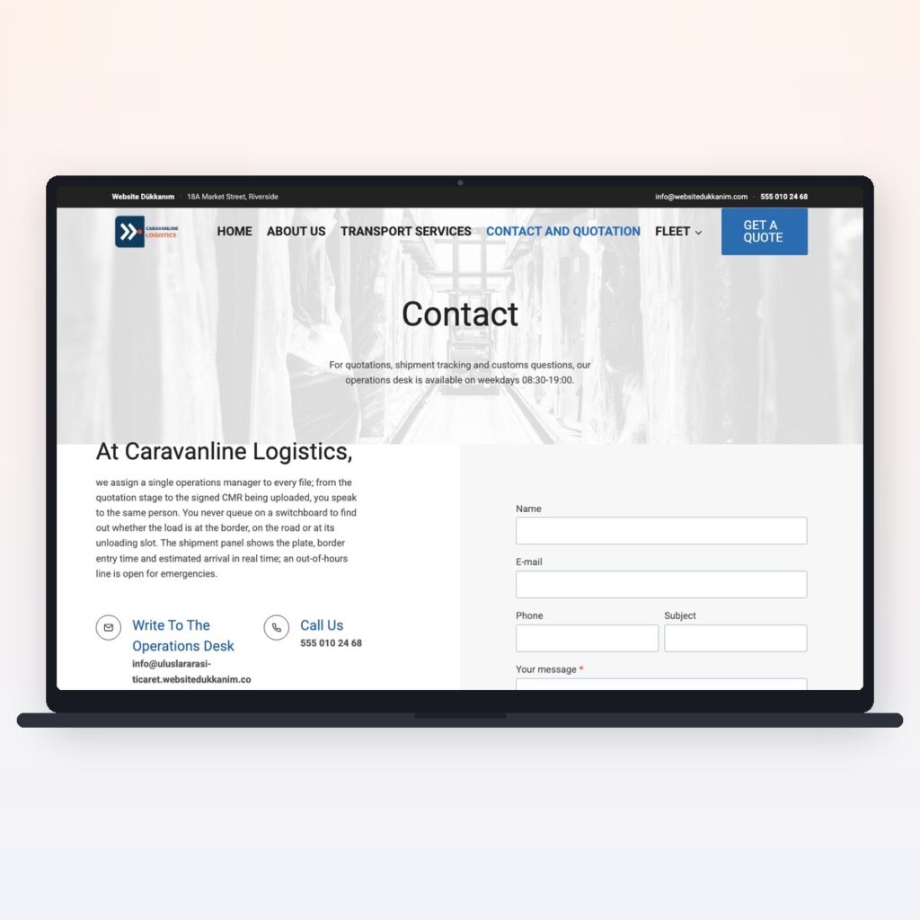 Logistics & Freight — önizleme