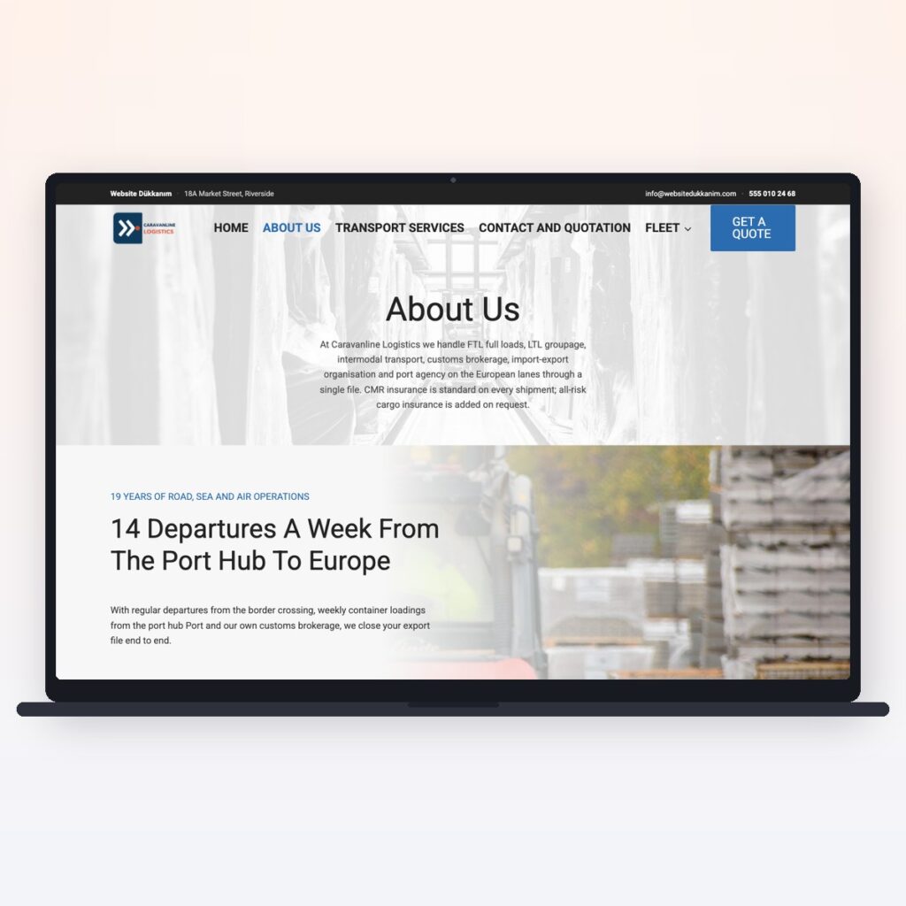 Logistics & Freight — önizleme