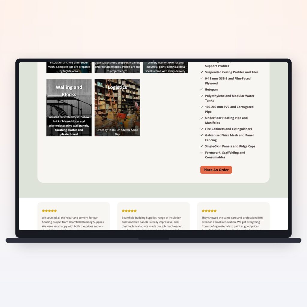 Builders Merchant & Materials — önizleme