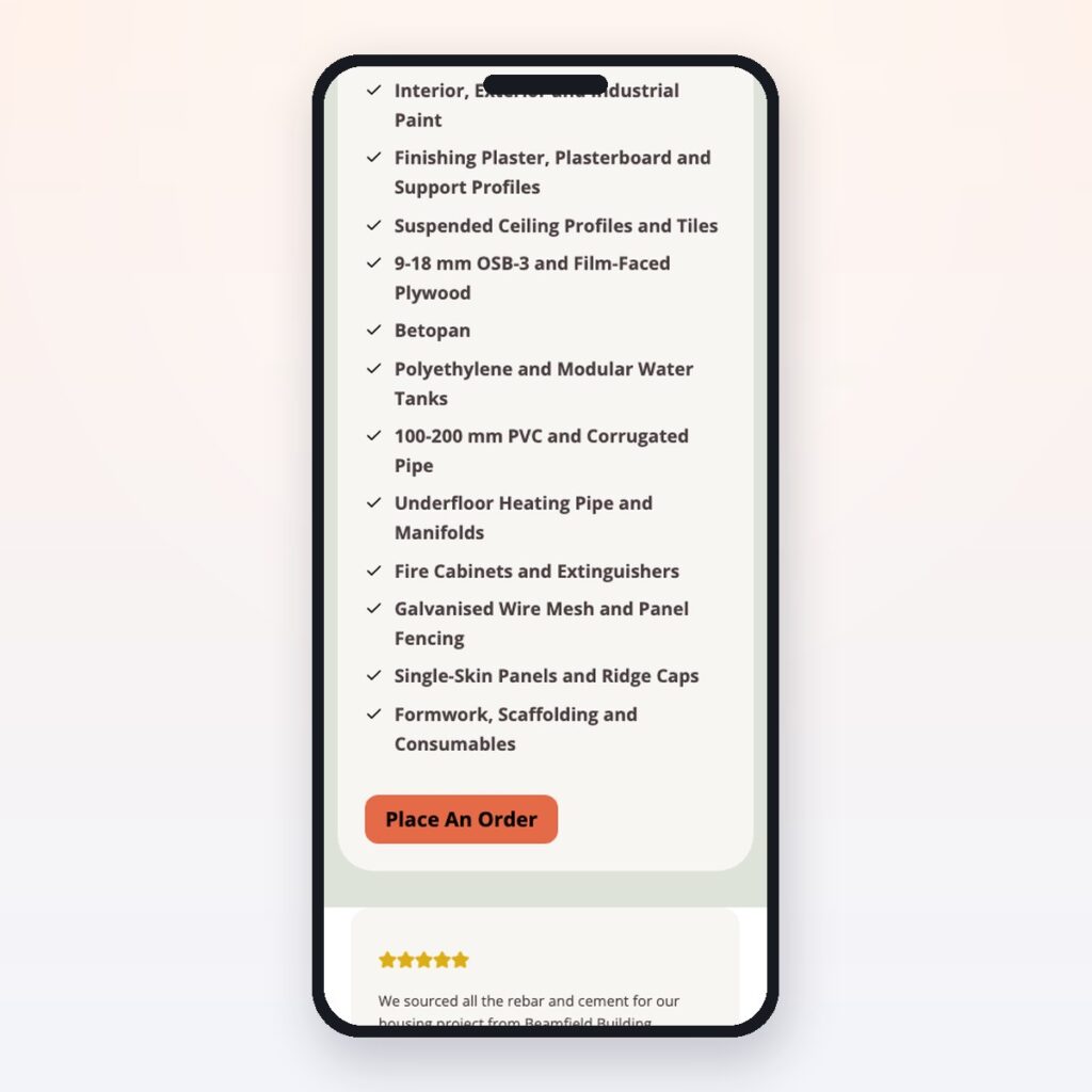 Builders Merchant & Materials — önizleme