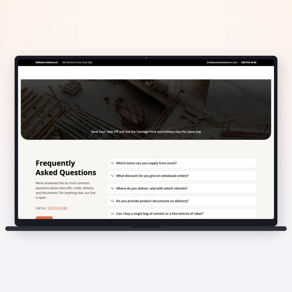 Builders Merchant & Materials — önizleme