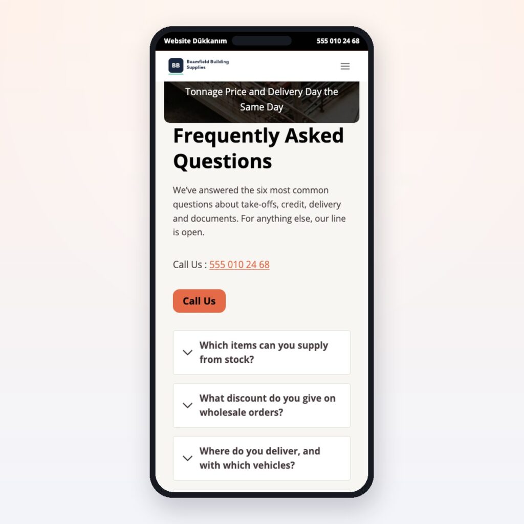 Builders Merchant & Materials — önizleme