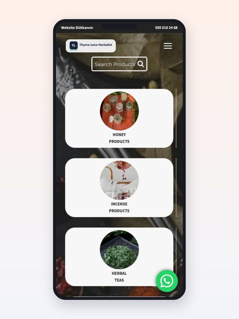 Herbalist website design