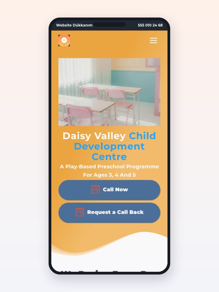Nursery website design